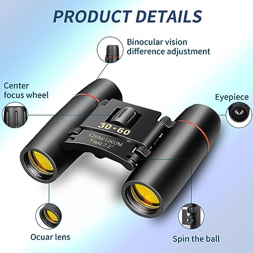 Optical lenses of QICBIUD 30x60 binoculars