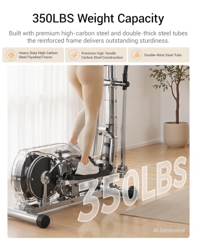 Home elliptical with magnetic drive system