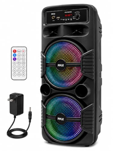 Pyle PPHP2835B portable speaker front view