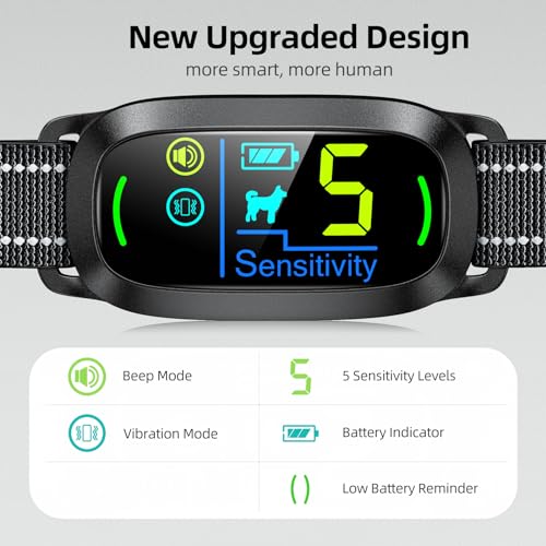 Digital display on FAFAFROG dog collar