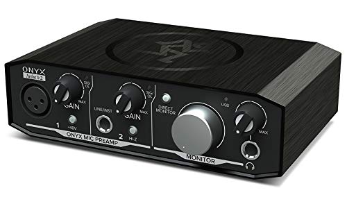Onyx Artist 1X2 headphone jack and monitor knob