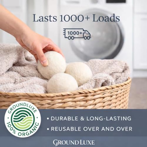GroundLuxe dryer balls for static reduction