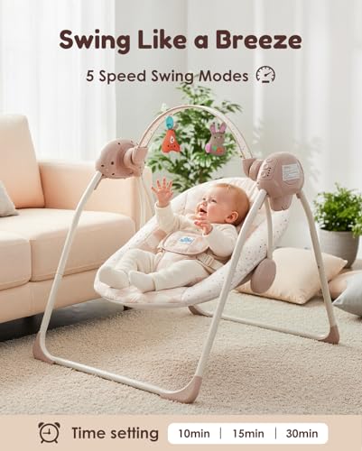Detachable toy bar for Tiny Marvels baby swing