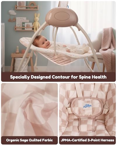 Tiny Marvels swing in a nursery setting