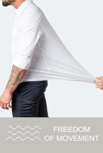 BEILU white dress shirt collar