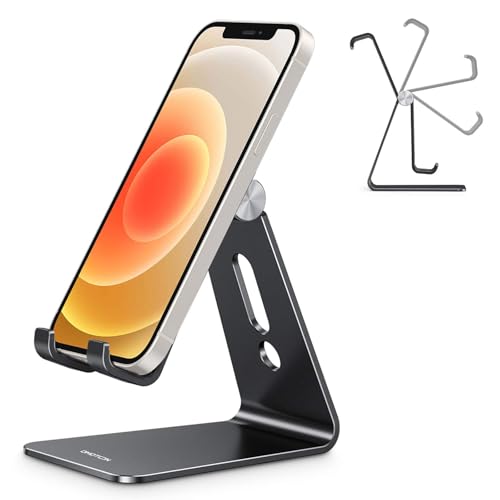 OMOTON C2 black aluminum phone stand