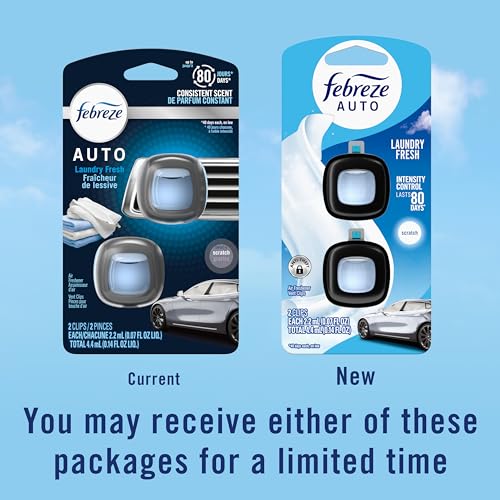 Side profile of Febreze car vent clip