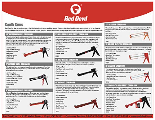 Side profile of Red Devil 3989 caulking gun