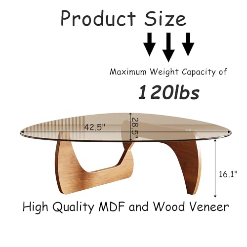 Triangle tempered glass top detail