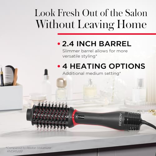REVLON One-Step Volumizer Plus in use