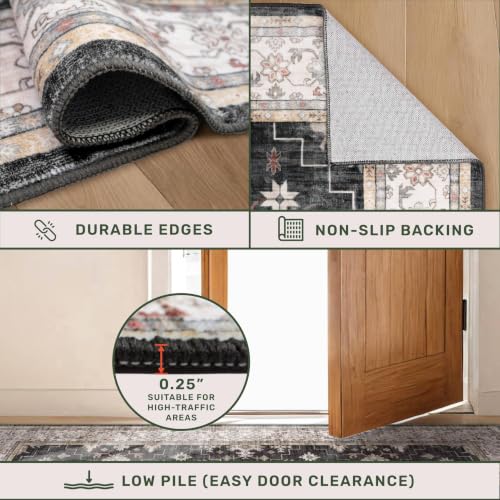 Hazo Haus low pile kitchen rug texture