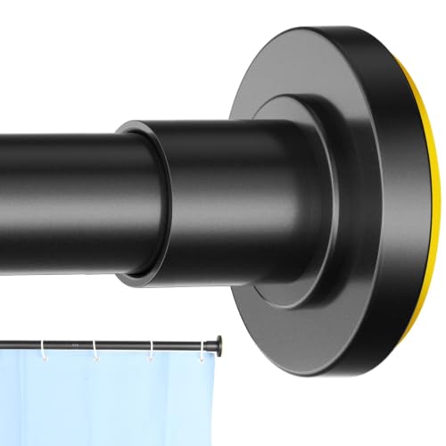 CorkLatta 1-inch black shower curtain rod