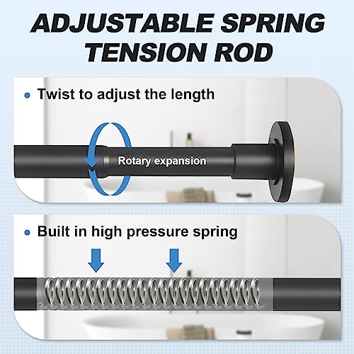 Adjustable tension rod components