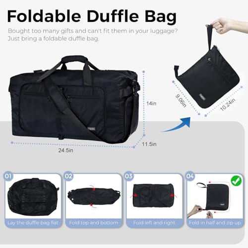 Fmeida 65L duffle interior shoe compartment