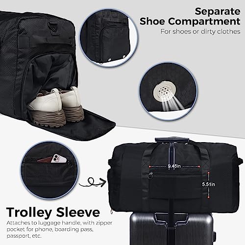 Fmeida 65L foldable bag luggage sleeve detail