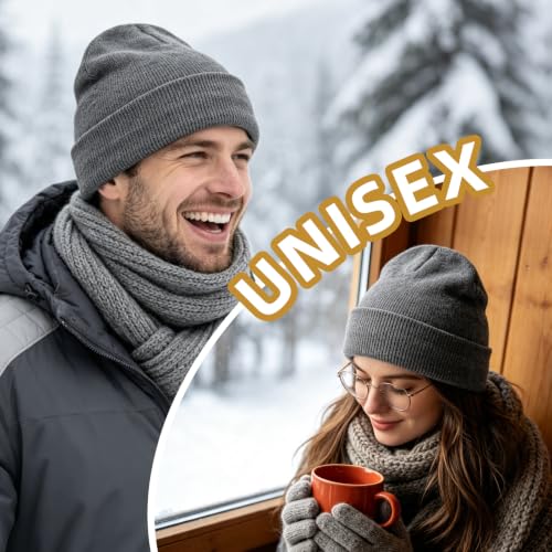 Unisex slouchy skull cap fit