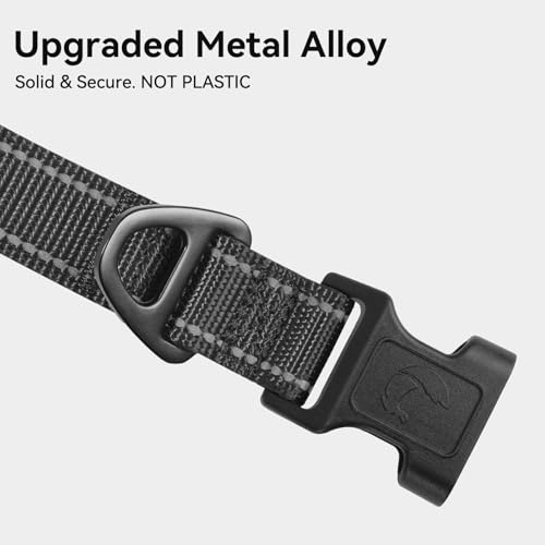 Joytale Reflective Dog Collar heavy duty alloy D-ring