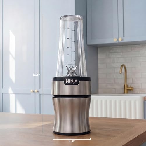 Ninja blender cups stacked for storage