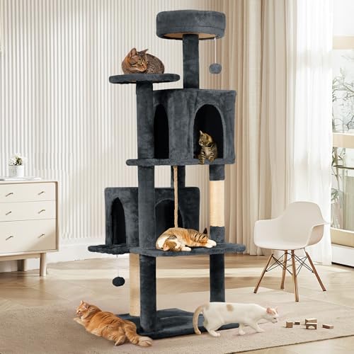 Multiple levels of the TSCOMON cat tower