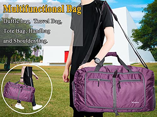 Side view showing net pocket on Woogwin gym bag