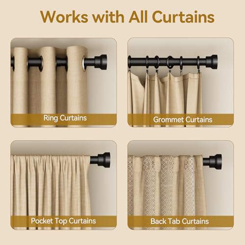 YaFex curtain rod telescoping extension demonstration