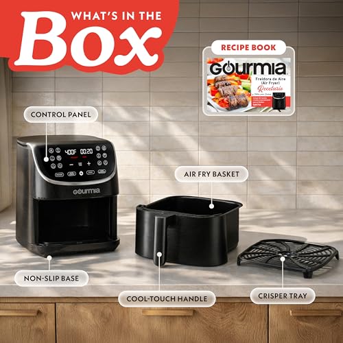 Gourmia air fryer LED display screen