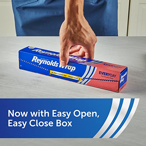 Close up of Reynolds Wrap easy tear edge