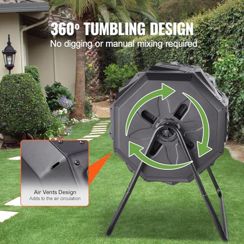 360-degree rotation feature for VEVOR composter