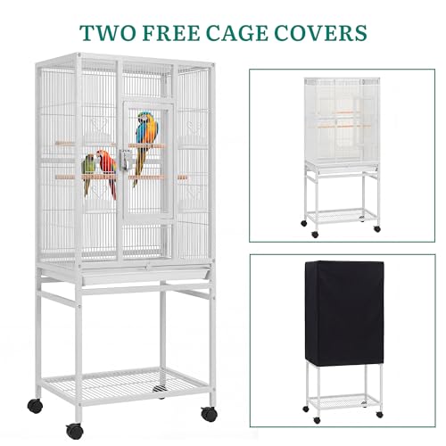 Bird cage slide-out cleaning tray