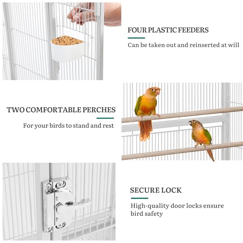 YITAHOME bird cage with rolling wheels
