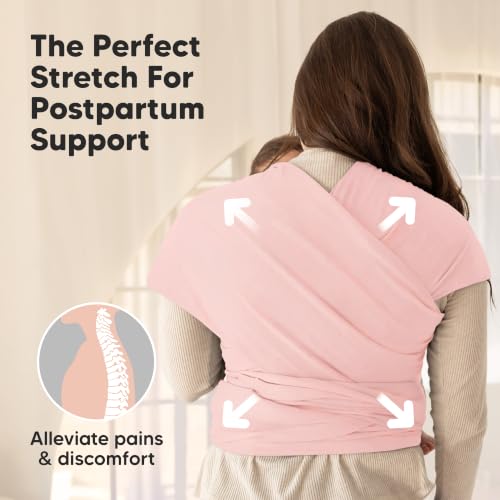 Parent using KeaBabies wrap for hands-free bonding