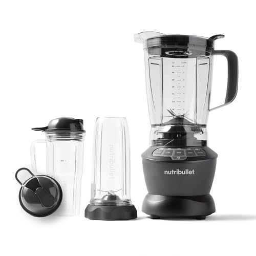 NutriBullet blender with 64oz pitcher attached