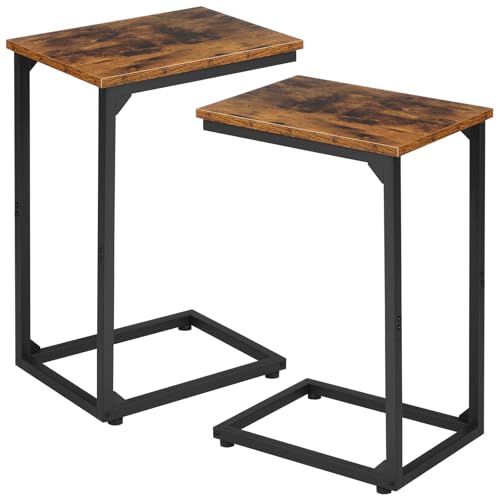 AMHANCIBLE C Shaped End Table Set of 2