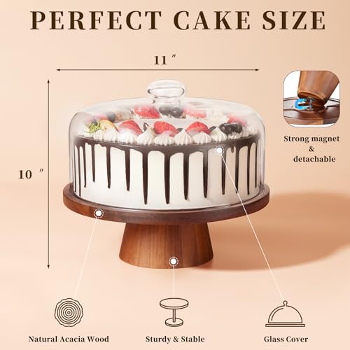 Side view of VIVIRBIEN magnetic cake stand