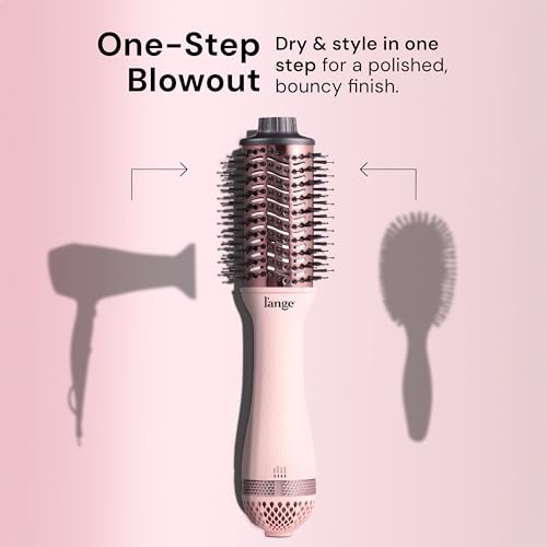 Front view of 60mm titanium blow dryer brush