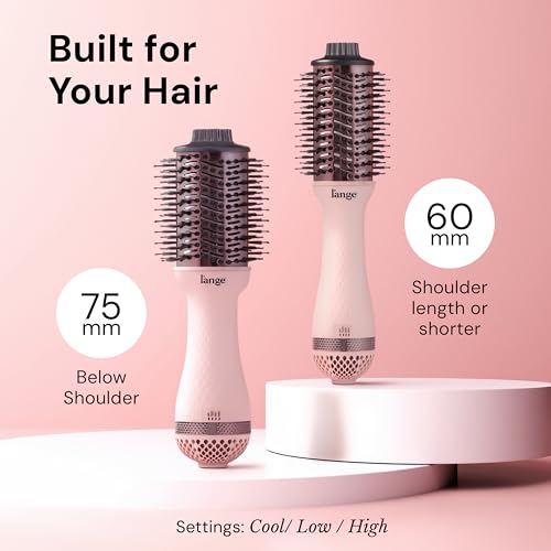 Styling hair with the Blush oval barrel brush