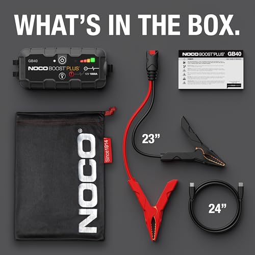 NOCO Boost GB40 with storage bag and accessories
