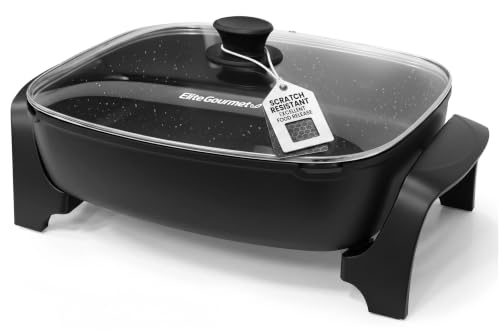 Elite Gourmet 10.5Qt Black Electric Skillet