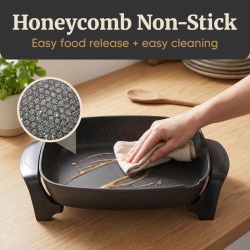 Elite Gourmet Skillet with temperature control probe