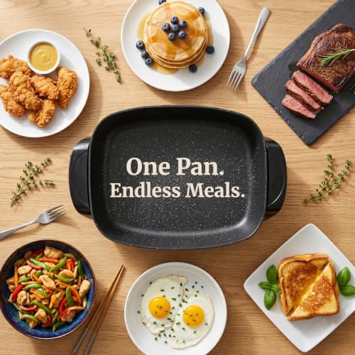 Elite Gourmet 10.5Qt Skillet on a countertop