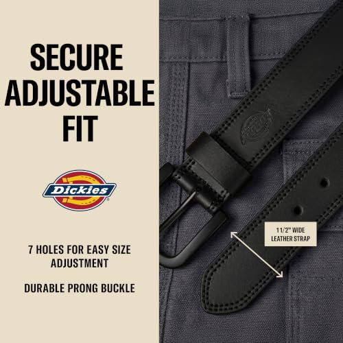 Side profile showing leather belt thickness and stitching