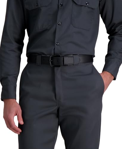 Full view of black Dickies work belt for men