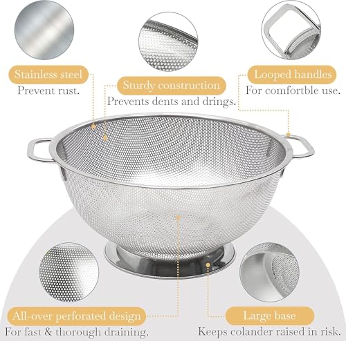 Durable ring base of 5 quart colander