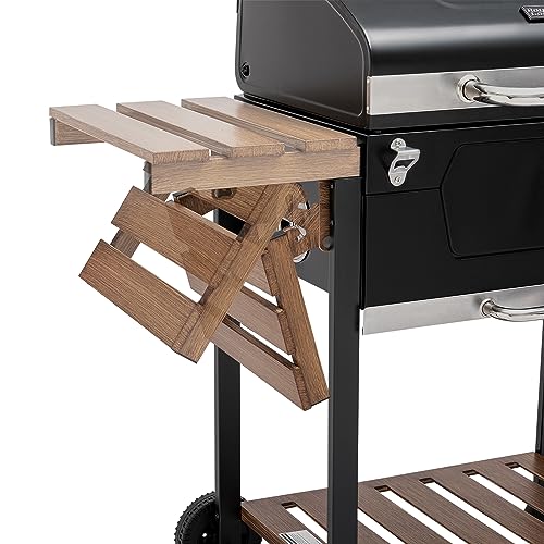 Front charcoal access door on Royal Gourmet CD1824M