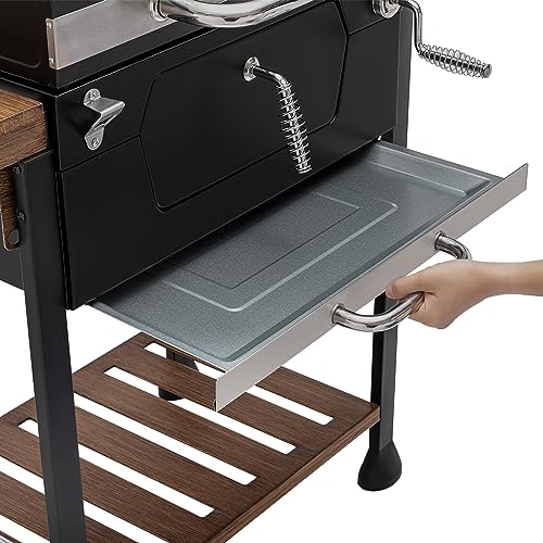 Side profile of Royal Gourmet CD1824M grill