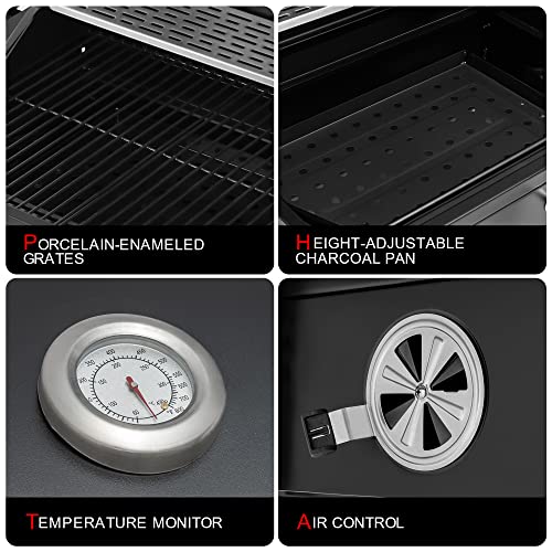 Royal Gourmet CD1824M charcoal grill black finish