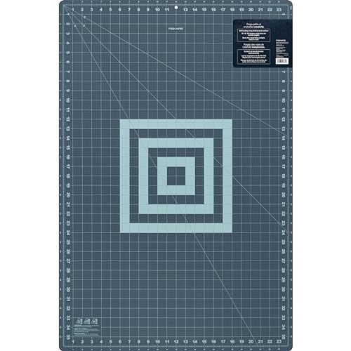 Fiskars Lilac Mountain Haze mat grid detail