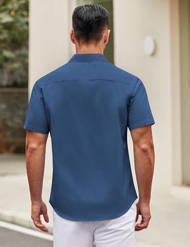 COOFANDY casual shirt back view