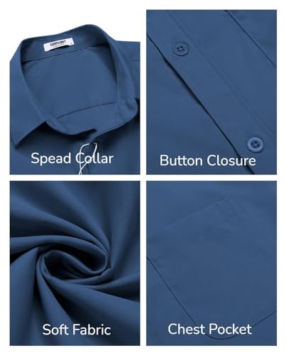Folded COOFANDY Men's button down shirt