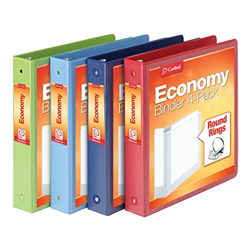 Cardinal 3 Ring Binders 1.5 Inch 4 Pack group view